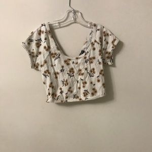 SUPER RARE BRANDY CROSS BACK CROP TOP